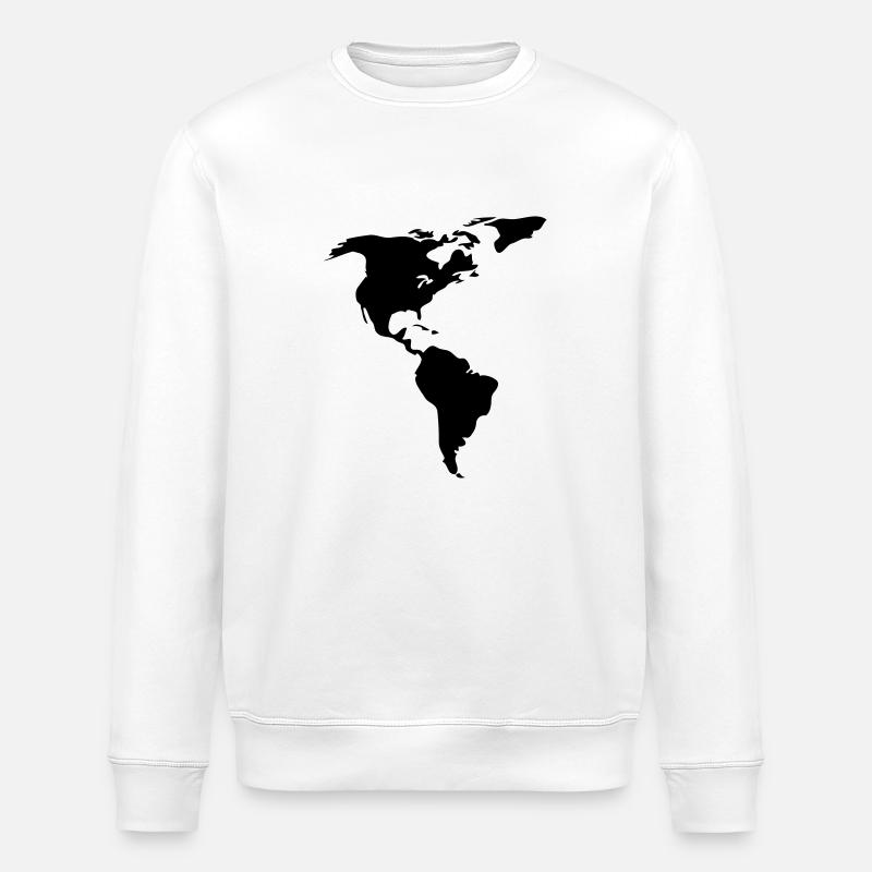 Amerika - Stanley/Stella Unisex Bio-Sweatshirt ROLLER - Weiß