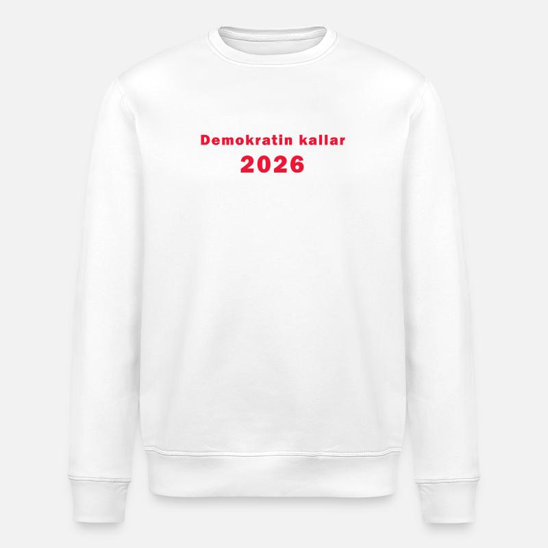 L’appel de la démocratie en 2026 - Sweat bio ROLLER Stanley/Stella Unisexe - blanc