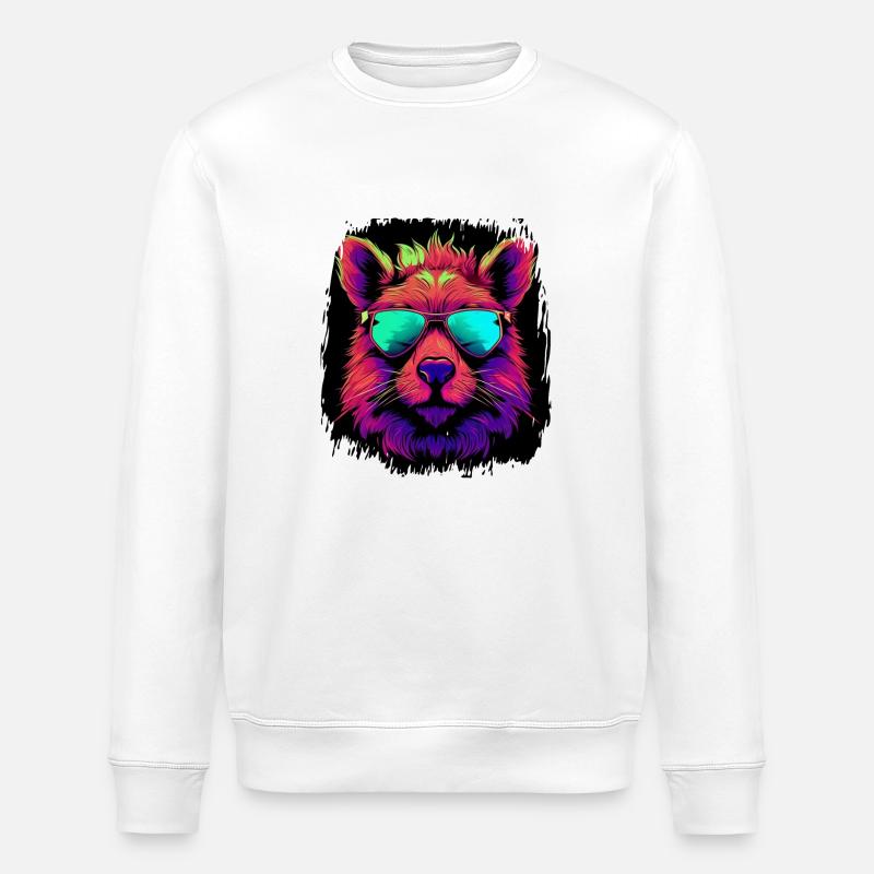 present birthday present idea pet - Stanley/Stella ROLLER Unisex Organic Sweatshirt - white