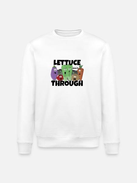 Through Lettuce - Stanley/Stella ROLLER Unisex Organic Sweatshirt - white