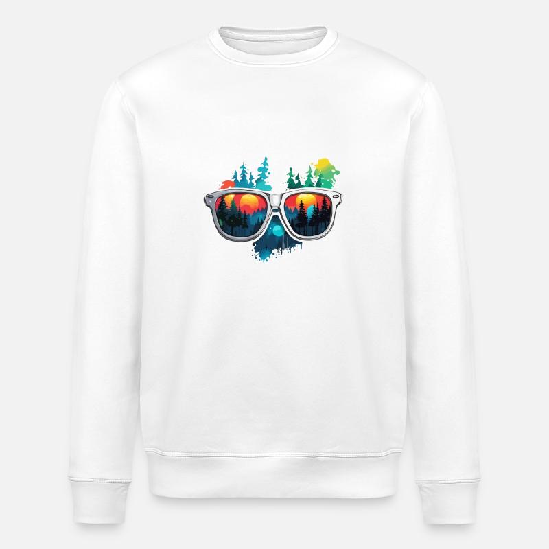 Sunglasses / Reflection / Forest / Reflection - Stanley/Stella ROLLER Unisex Organic Sweatshirt - white