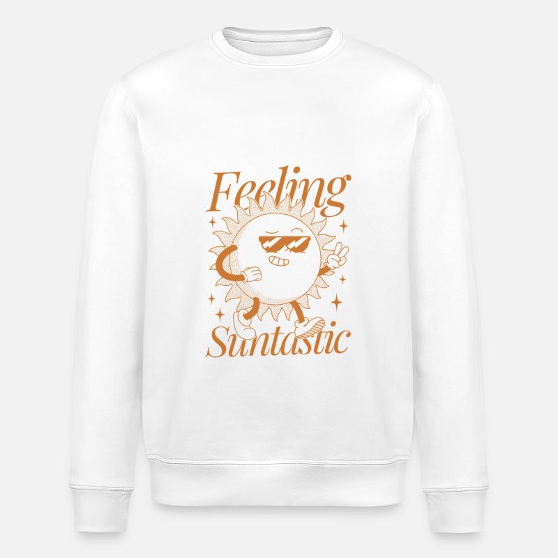 Feeling Suntastic - Stanley/Stella ROLLER Unisex Organic Sweatshirt - white