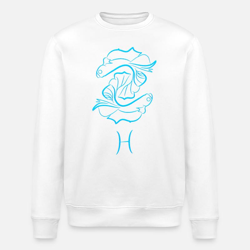 Poisson - Sweat bio ROLLER Stanley/Stella Unisexe - blanc