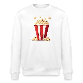 Popcorn Costume Carnival - Stanley/Stella ROLLER Unisex Organic Sweatshirt - white - Front - Nik (191cm)