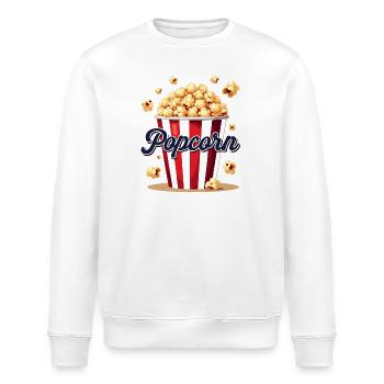 Carnival Costume - Popcorn Design - Stanley/Stella ROLLER Unisex Organic Sweatshirt - white - Front - Nik (191cm)