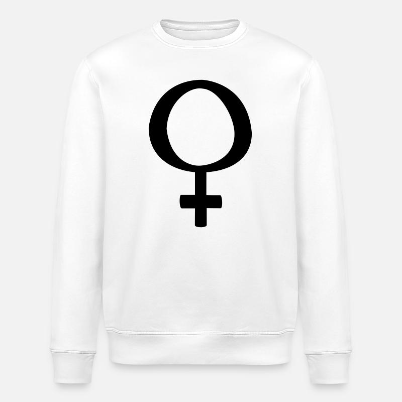 Frauen Symbol - Stanley/Stella Unisex Bio-Sweatshirt ROLLER - Weiß