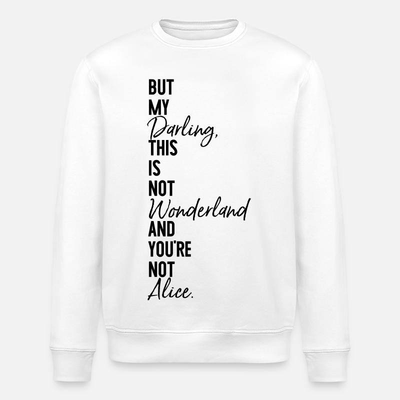 Alice Wonderland - Stanley/Stella Unisex Bio-Sweatshirt ROLLER - Weiß