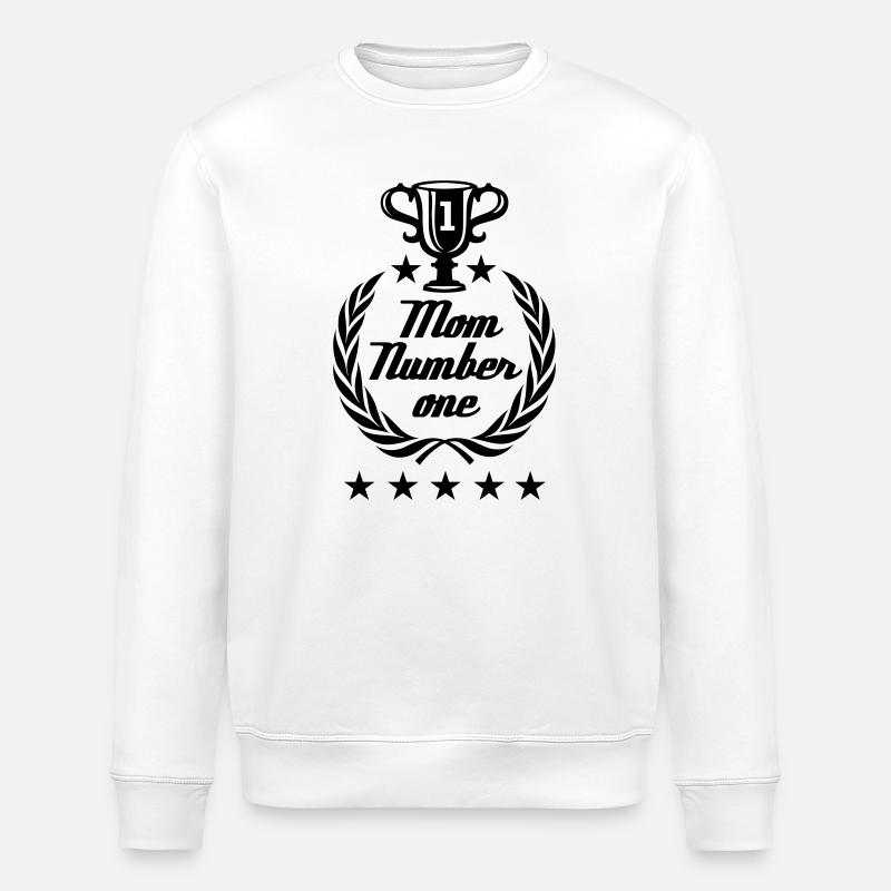 Numéro de maman une - Sweat bio ROLLER Stanley/Stella Unisexe - blanc