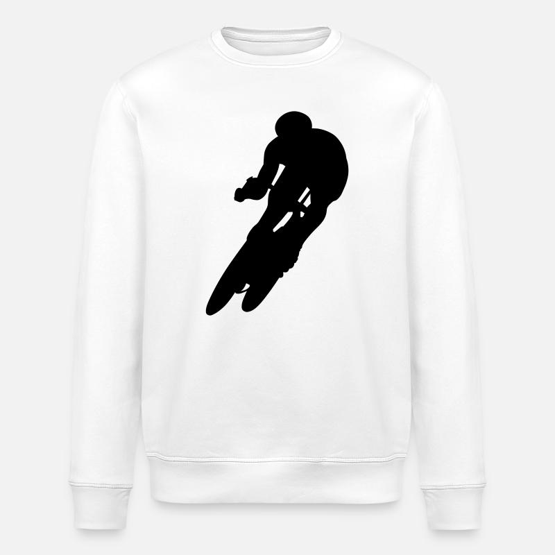 Rennrad - Stanley/Stella Unisex Bio-Sweatshirt ROLLER - Weiß