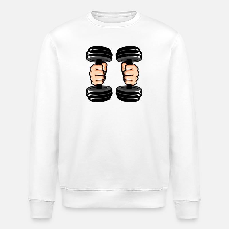 Illustration de style de poignets lestés - Sweat bio ROLLER Stanley/Stella Unisexe - blanc