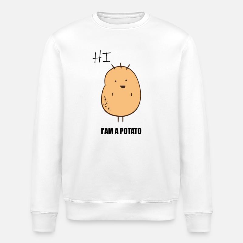 I AM A POTATO - Sweat bio ROLLER Stanley/Stella Unisexe - blanc