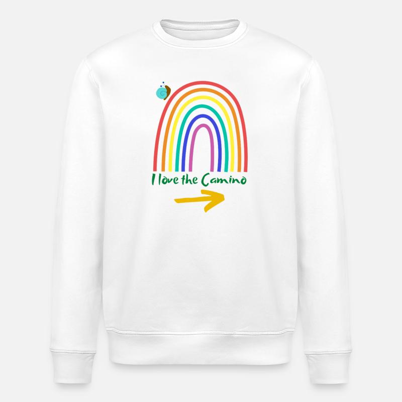 Ich liebe den Camino - Stanley/Stella Unisex Bio-Sweatshirt ROLLER - Weiß