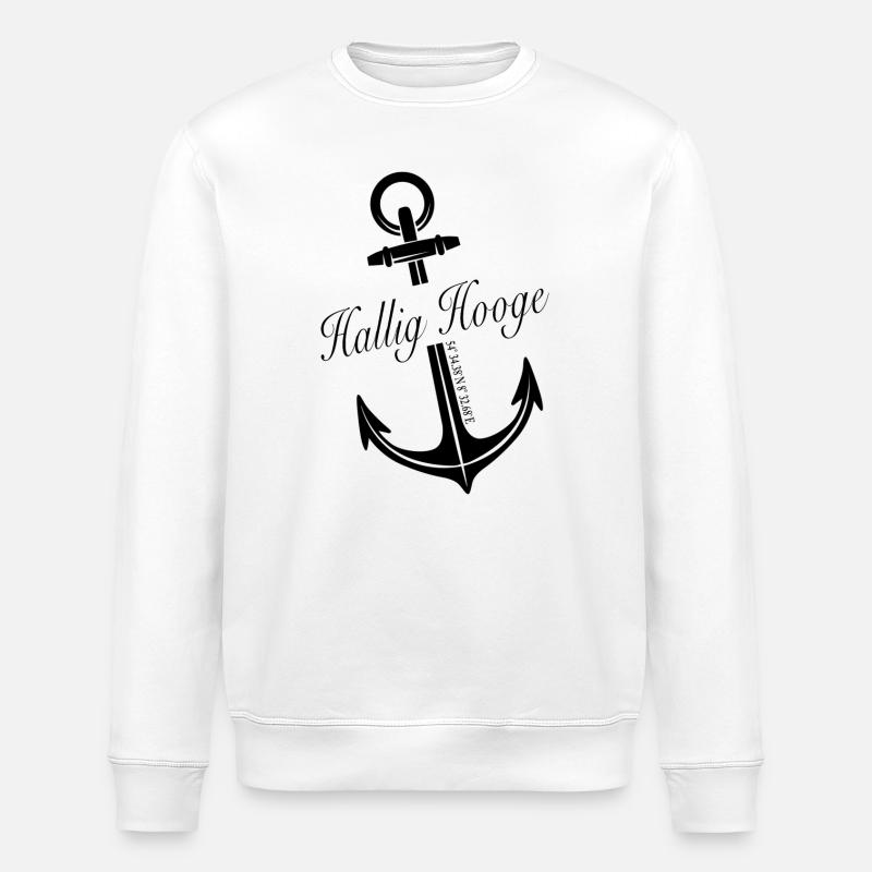 Hallig Hooge - Stanley/Stella Unisex Bio-Sweatshirt ROLLER - Weiß