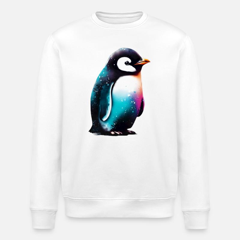 Pinguin - Stanley/Stella Unisex Bio-Sweatshirt ROLLER - Weiß