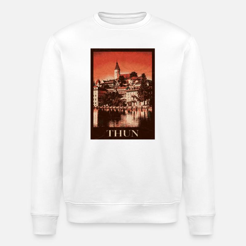 Thun Skyline - Stanley/Stella Unisex Bio-Sweatshirt ROLLER - Weiß