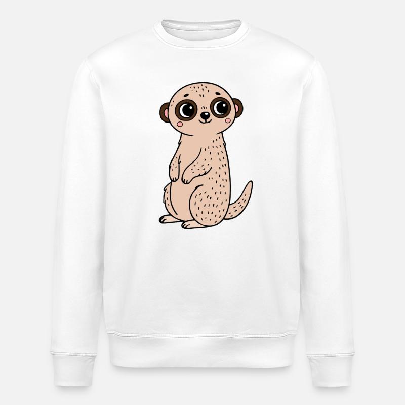 Erdmännchen - Stanley/Stella Unisex Bio-Sweatshirt ROLLER - Weiß