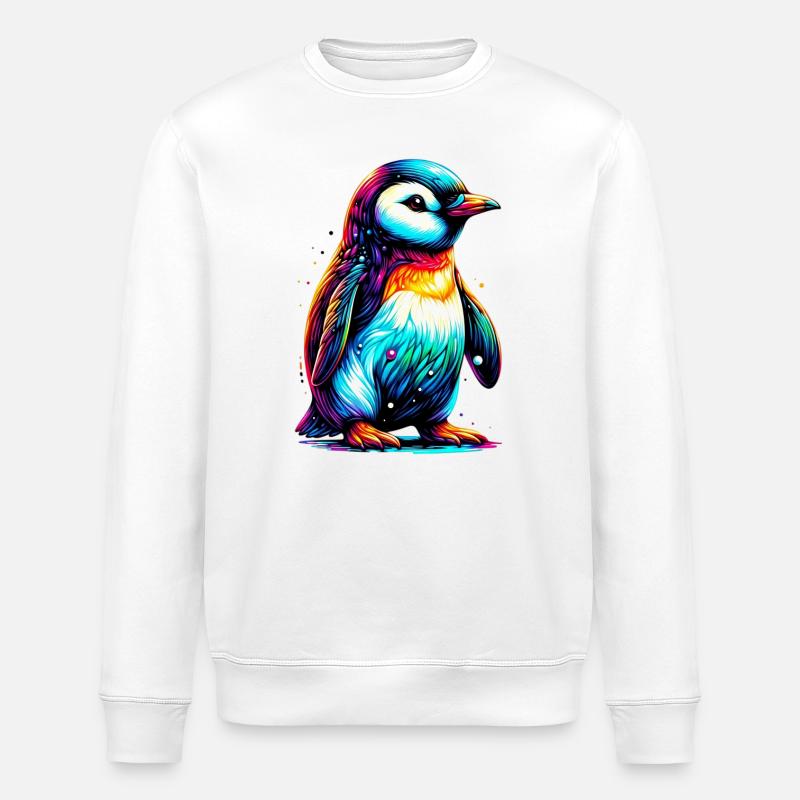 Pinguin - Stanley/Stella Unisex Bio-Sweatshirt ROLLER - Weiß
