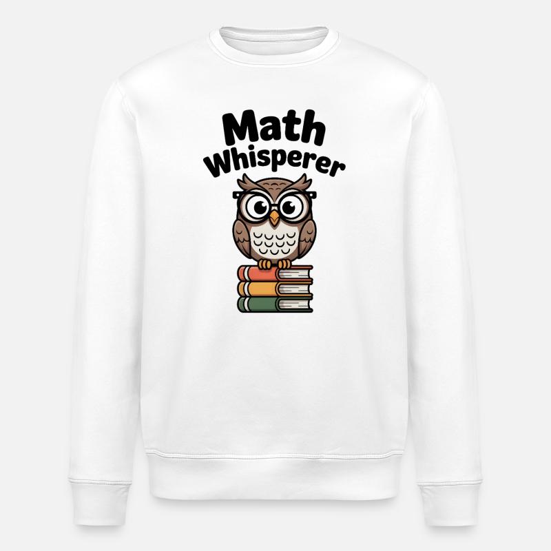 Math Whisperer - Stanley/Stella ROLLER Unisex Organic Sweatshirt - white