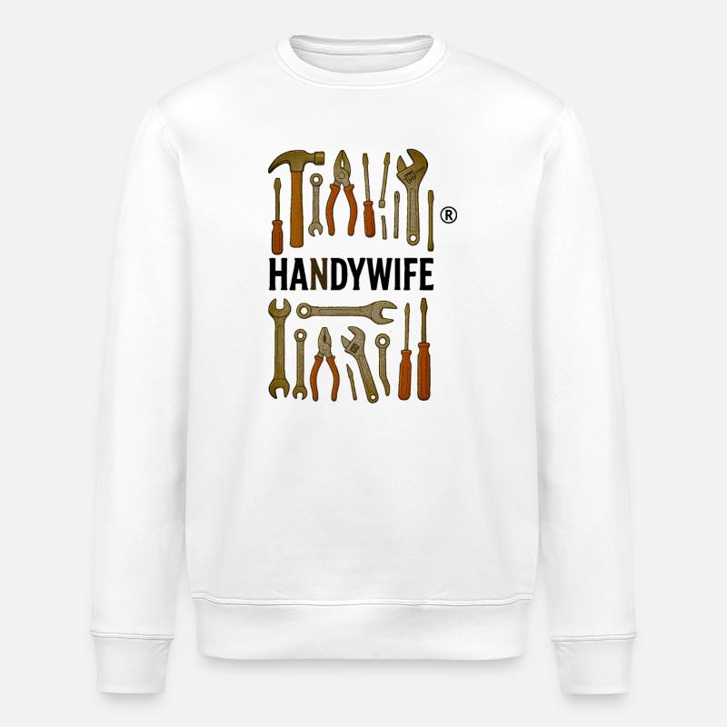 Typografie-Tool Buchstaben - Stanley/Stella Unisex Bio-Sweatshirt ROLLER - Weiß
