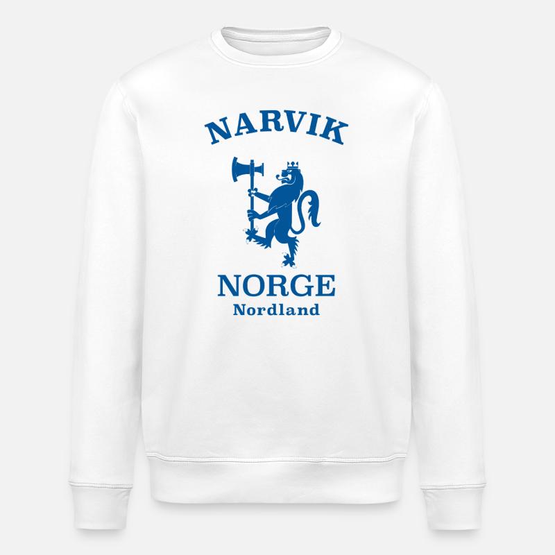 Narvik, Norvège, Norvège - Sweat bio ROLLER Stanley/Stella Unisexe - blanc