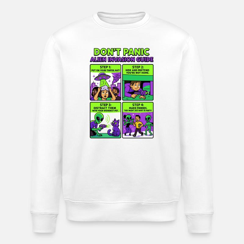 Guide de l’invasion extraterrestre - Sweat bio ROLLER Stanley/Stella Unisexe - blanc