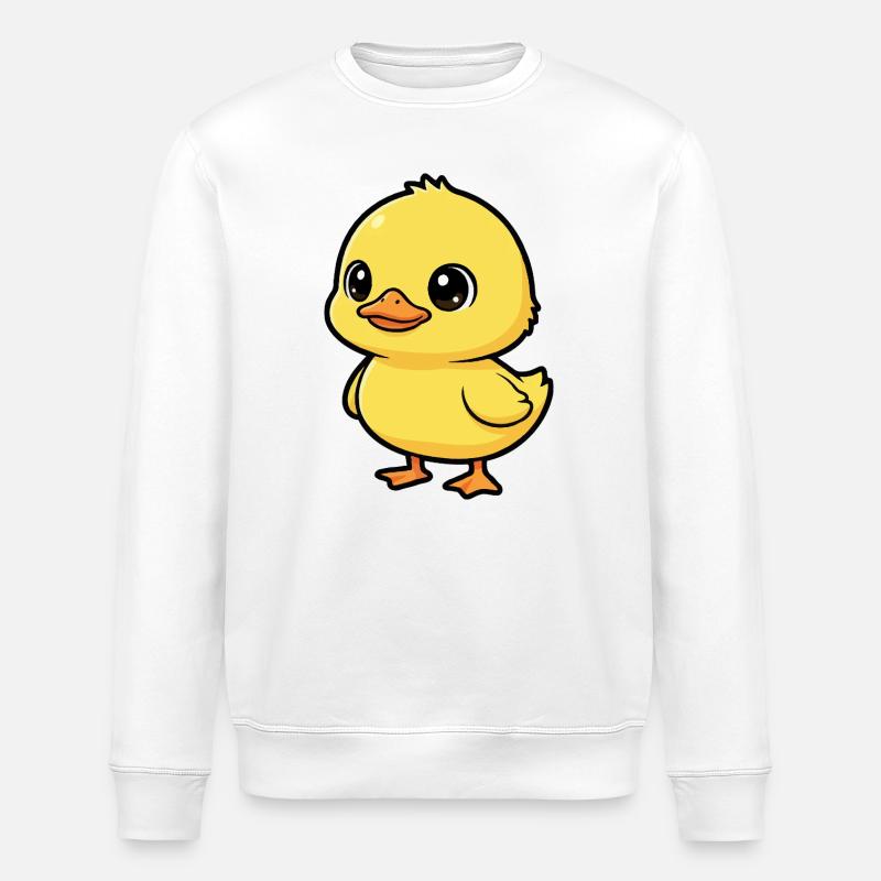 Mignon canard kawaii - Sweat bio ROLLER Stanley/Stella Unisexe - blanc