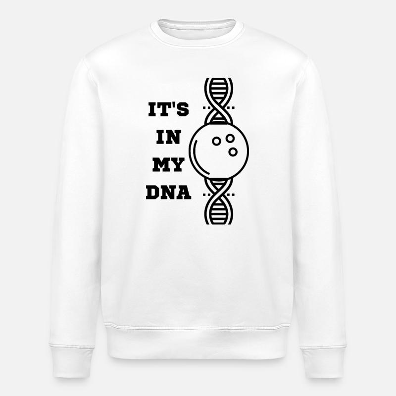 Le bowling - C’est dans mon ADN. Design amusant pour le bowling - Sweat bio ROLLER Stanley/Stella Unisexe - blanc