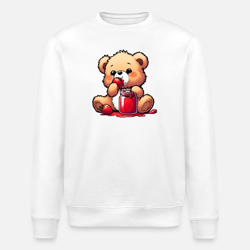 Bear Teddy Bear Bear - Stanley/Stella ROLLER Unisex Organic Sweatshirt - white