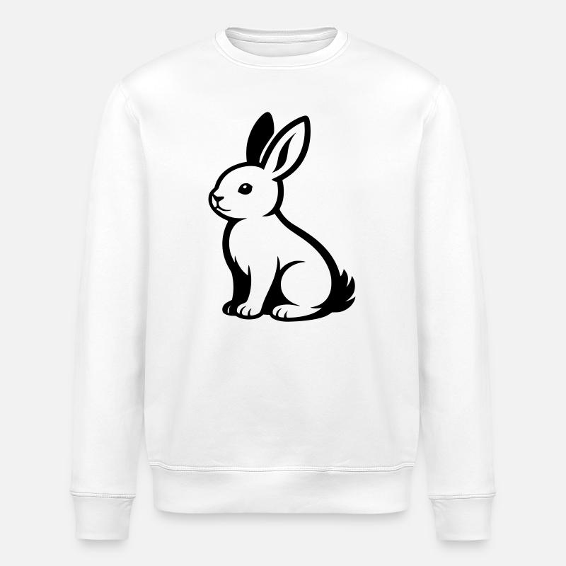 Lièvre - Sweat bio ROLLER Stanley/Stella Unisexe - blanc