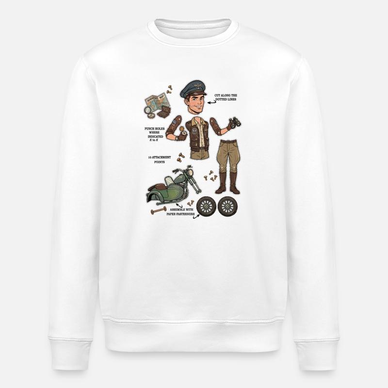 Poupée en papier Aventurière Robuste - Sweat bio ROLLER Stanley/Stella Unisexe - blanc