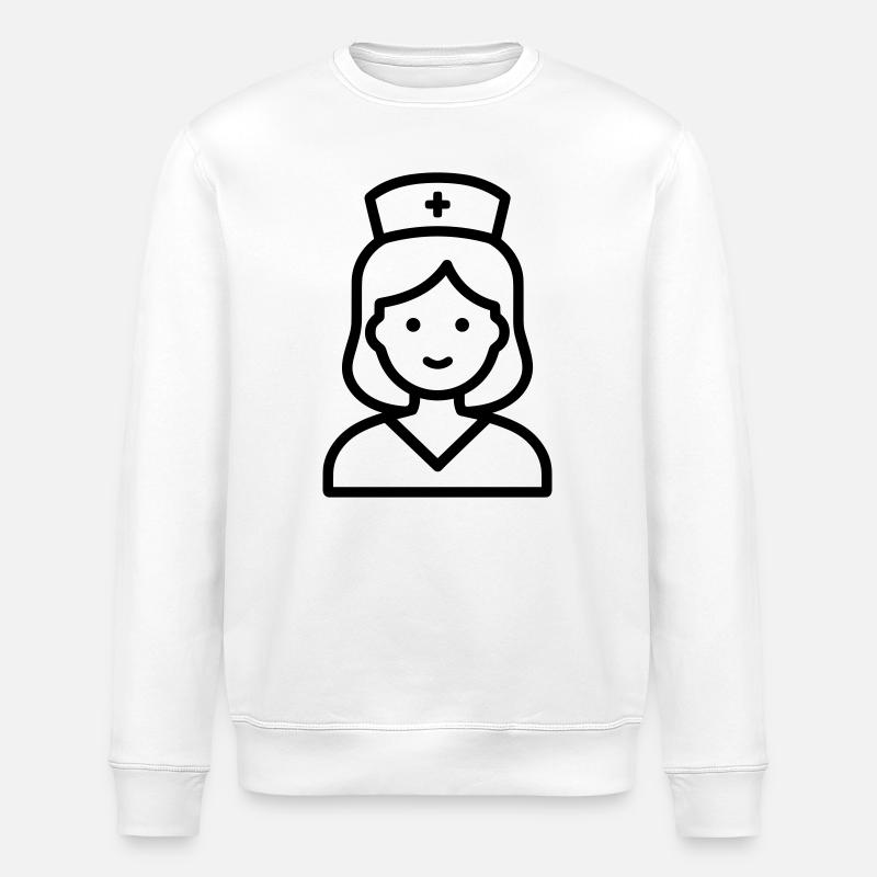 infirmière - Sweat bio ROLLER Stanley/Stella Unisexe - blanc