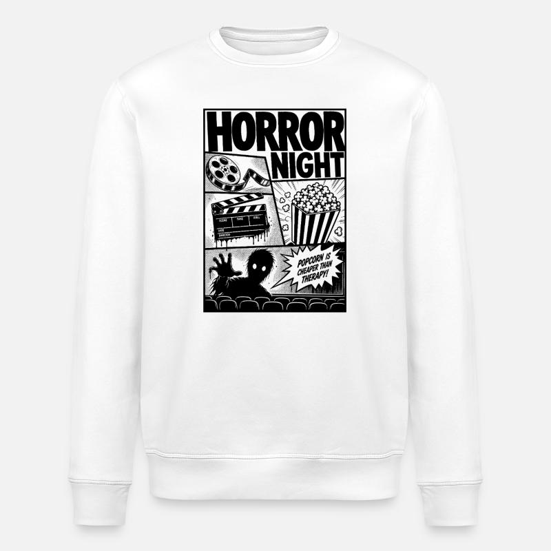 Horror Kino Zombie Comic - Stanley/Stella Unisex Bio-Sweatshirt ROLLER - Weiß