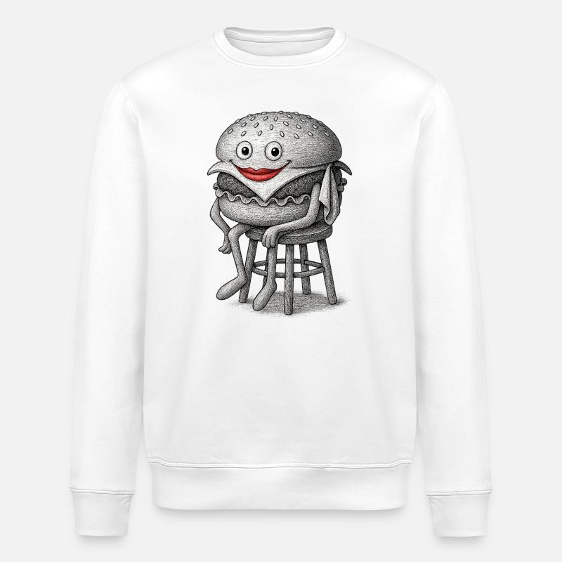 Skurriler Hamburger - Stanley/Stella Unisex Bio-Sweatshirt ROLLER - Weiß