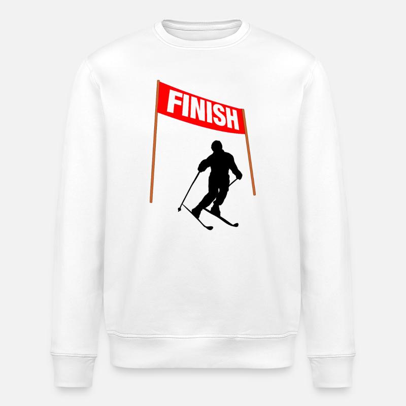 Ski-Ziellinie - Stanley/Stella Unisex Bio-Sweatshirt ROLLER - Weiß