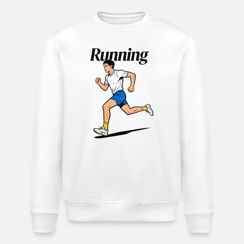Course en course - Sweat bio ROLLER Stanley/Stella Unisexe - blanc
