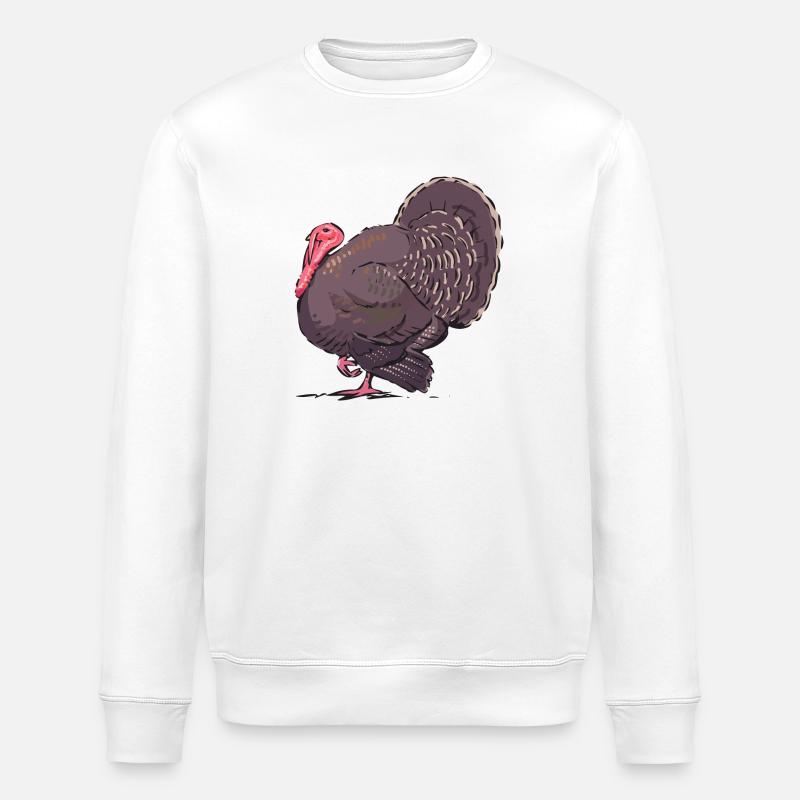 Truthahn - Stanley/Stella Unisex Bio-Sweatshirt ROLLER - Weiß