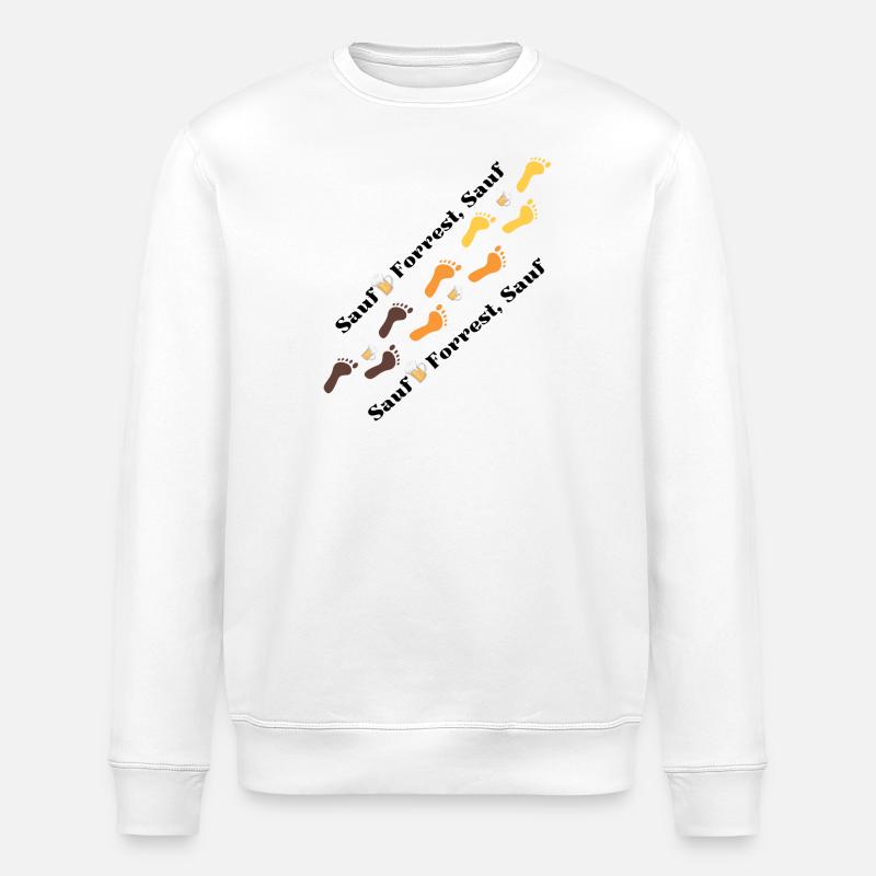 Sauf.. Forrest Sauf.. - Sweat bio ROLLER Stanley/Stella Unisexe - blanc