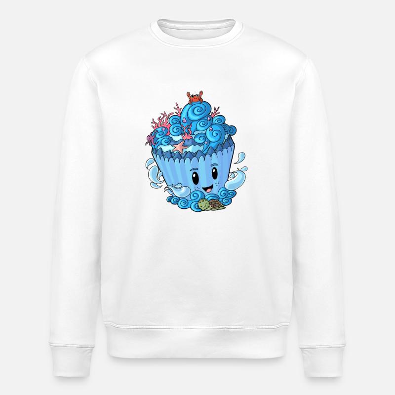 Sea Cupcake - Stanley/Stella Unisex Bio-Sweatshirt ROLLER - Weiß