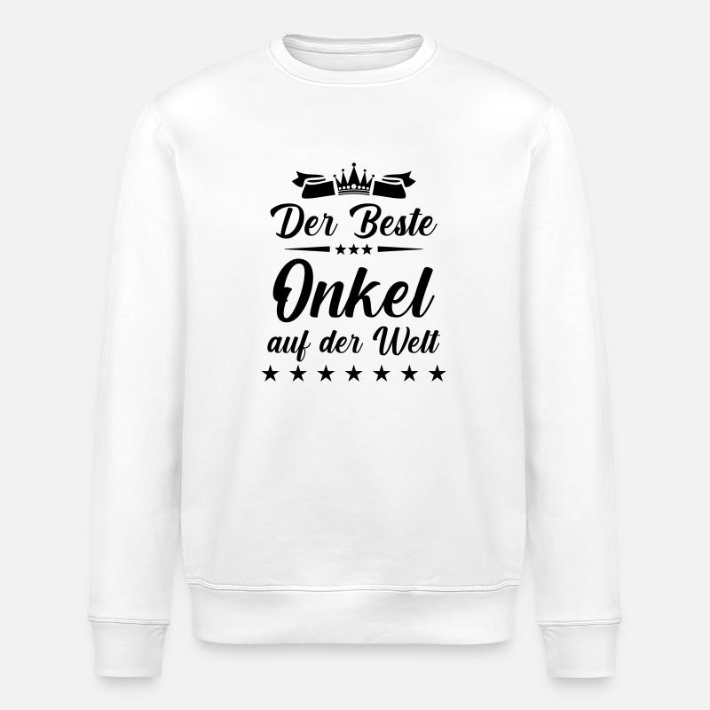 Meilleur oncle du monde entier - Sweat bio ROLLER Stanley/Stella Unisexe - blanc
