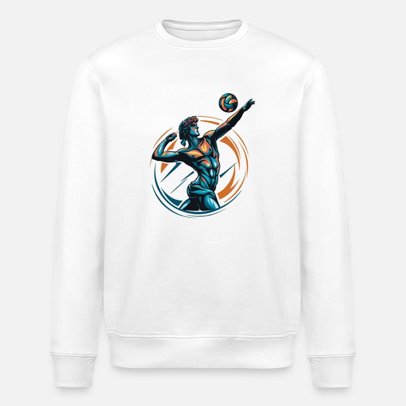 Volleyball - Stanley/Stella Unisex Bio-Sweatshirt ROLLER - Weiß