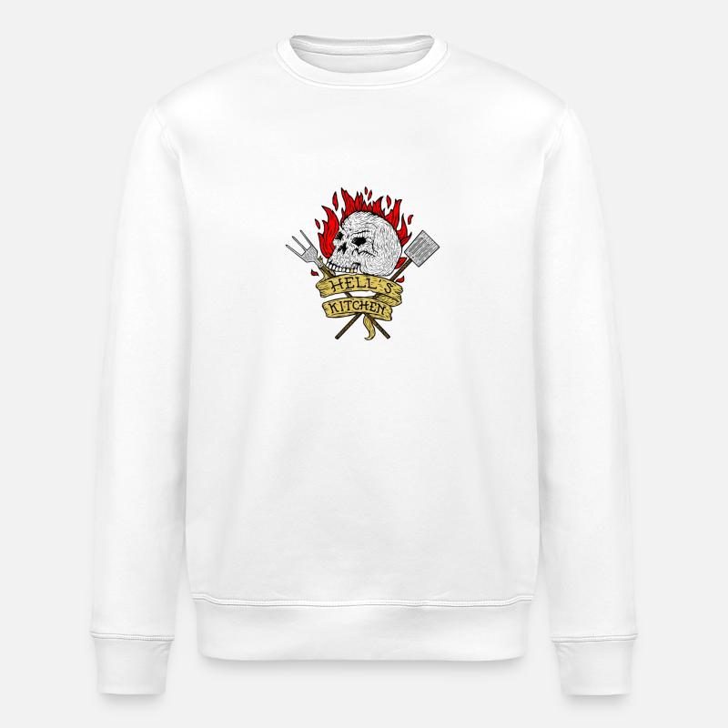 Hell's Kitchen - Stanley/Stella ROLLER Unisex Organic Sweatshirt - white