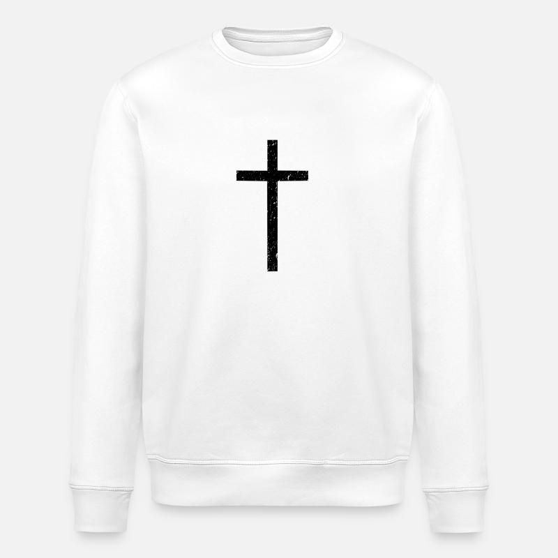 croix - Sweat bio ROLLER Stanley/Stella Unisexe - blanc