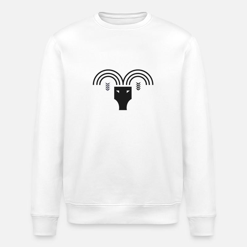 Sternzeichen Widder - Stanley/Stella Unisex Bio-Sweatshirt ROLLER - Weiß