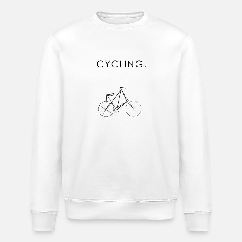Vélo cadeau cadeau - Sweat bio ROLLER Stanley/Stella Unisexe - blanc
