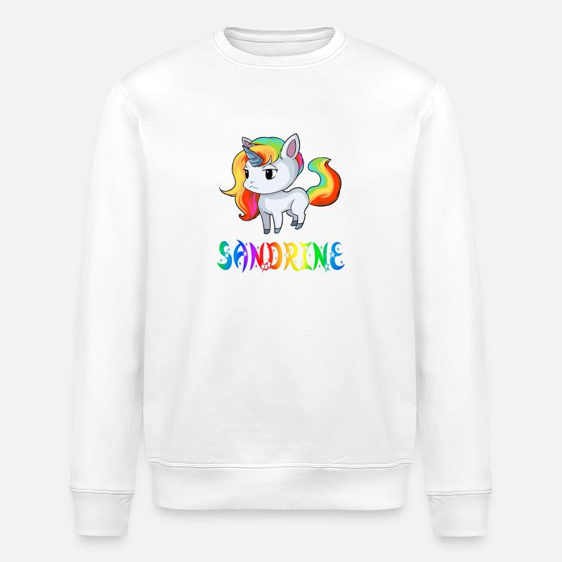 Sandrine Einhorn - Sweat bio ROLLER Stanley/Stella Unisexe - blanc