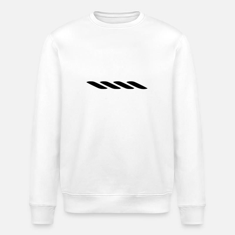 Seil mit Biss-Logo - Stanley/Stella Unisex Bio-Sweatshirt ROLLER - Weiß