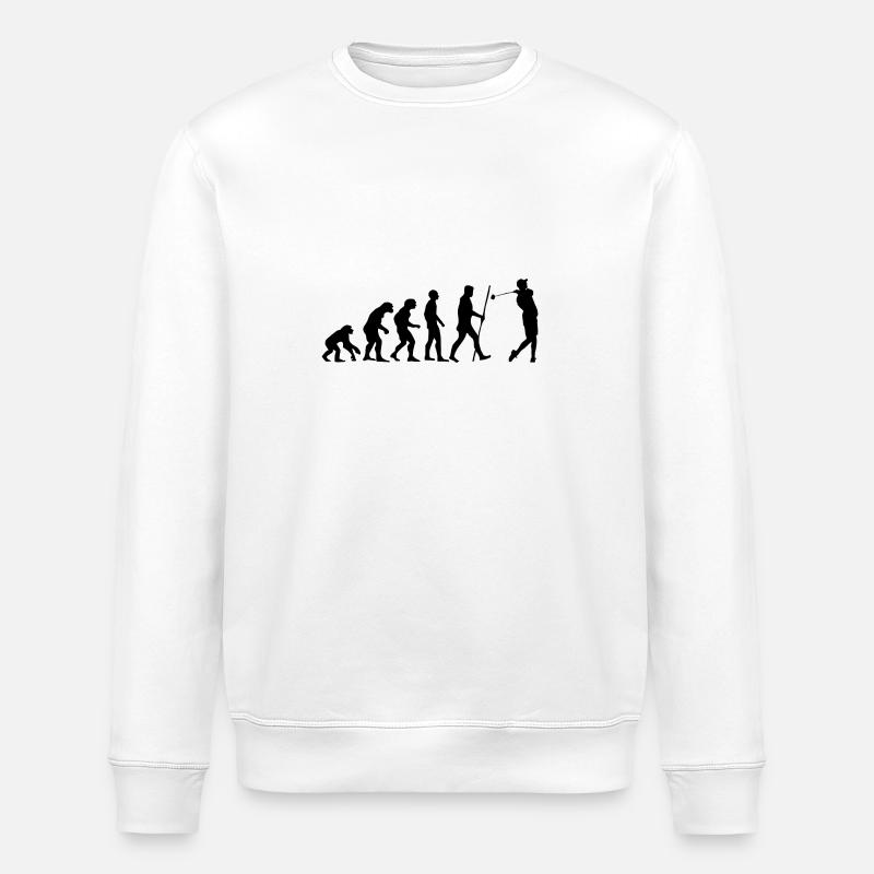 Evolution Golf als Geschenk - Stanley/Stella Unisex Bio-Sweatshirt ROLLER - Weiß