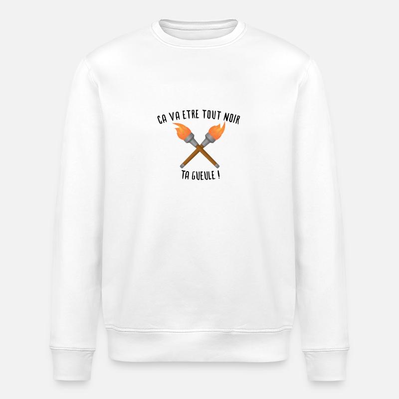Tout noir - Sweat bio ROLLER Stanley/Stella Unisexe - blanc