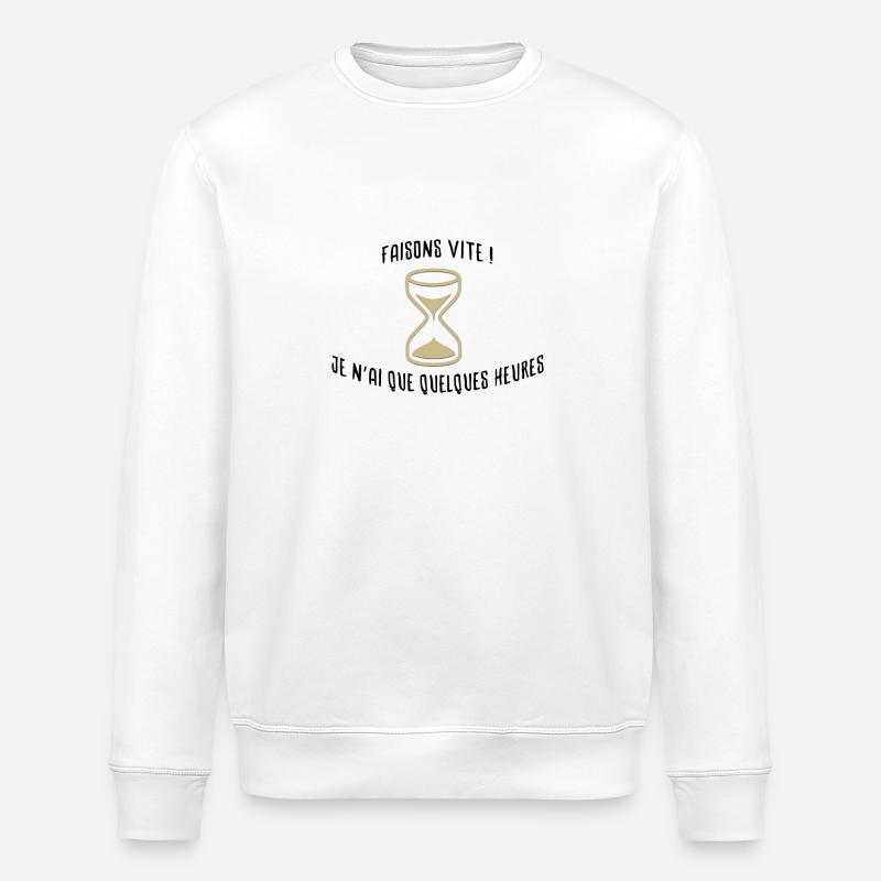 Faisons vite ! - Sweat bio ROLLER Stanley/Stella Unisexe - blanc