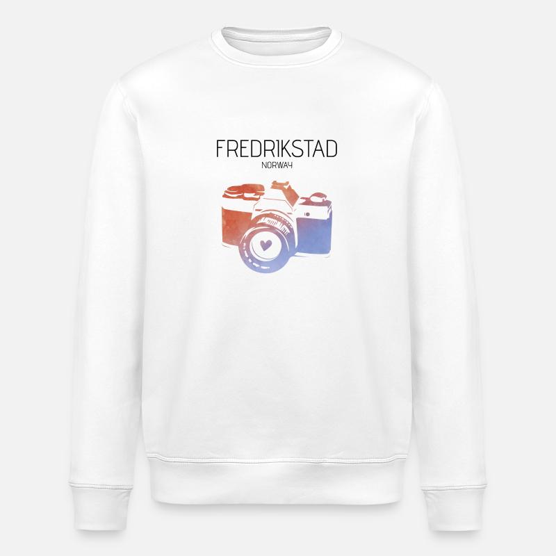 Fredrikstad, Norway - Stanley/Stella ROLLER Unisex Organic Sweatshirt - white